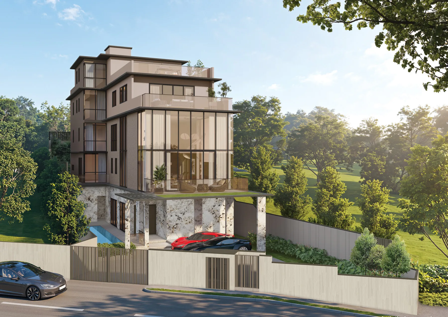 Car porch, artist's impression