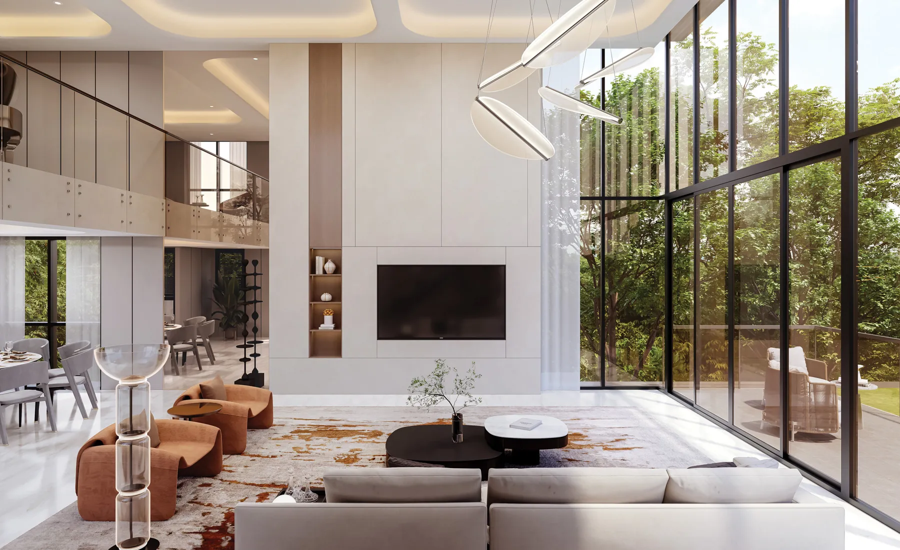 Living room, artist's impression