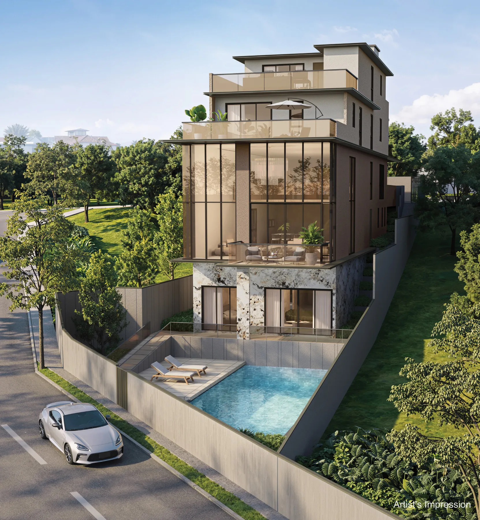 Type C detached house at 8A Chancery Hill Road, artist's impression